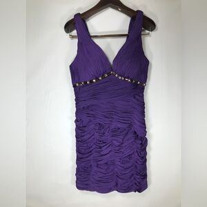 Colors Dress prom Evening Purple Sequin dress size 10